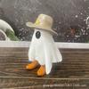 Cowboy Ghost Statue - Resin Artwork Decoration Piece - Halloween Decor - Home Desk Small Decor Item