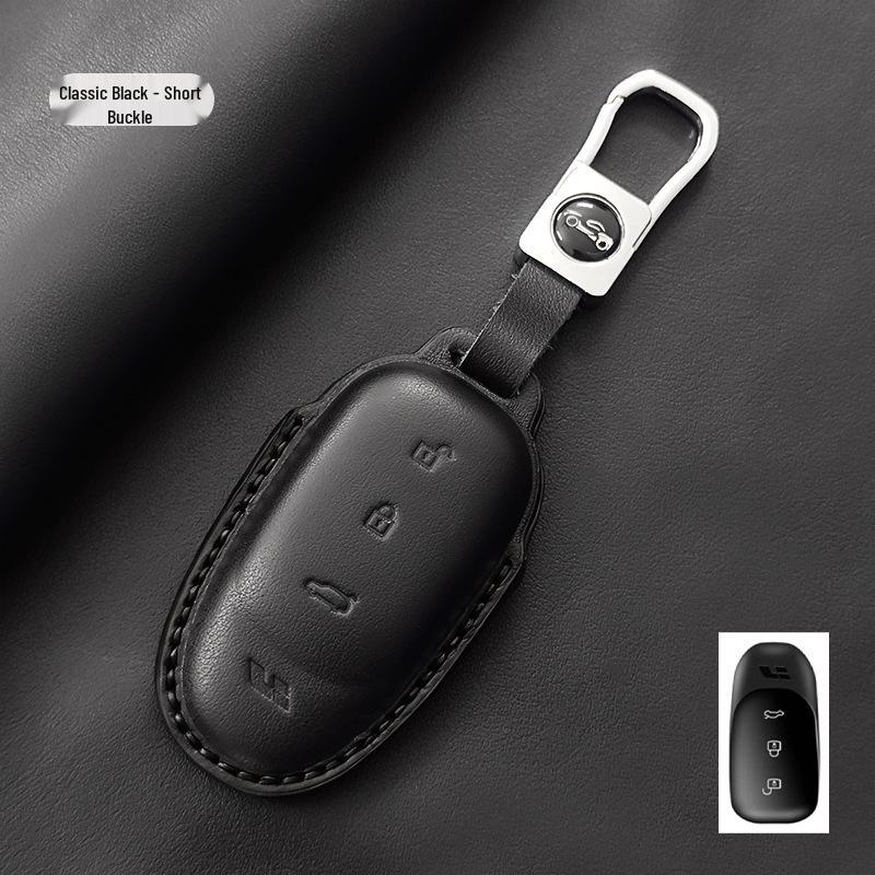 Genuine Leather Key Case for Ideal I6 L9MAX/L8/L7/L6/ONE/Mega - High-End with Buckle Shell