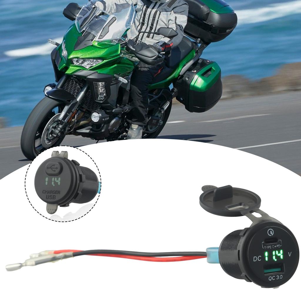 10-15V DC Motorcycle Back For Ninja400 For VersysX300 2017-2020
