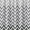 Modern Chevron Shower Curtain - Black & White Waterproof Peva Bathroom Decor