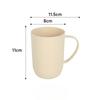 Pure Color Wheat and Lily-of-the-valley Bathroom Mouthwash Cup. Household Plastic Handle Material Drinking Cup and Toothbrush Cup.