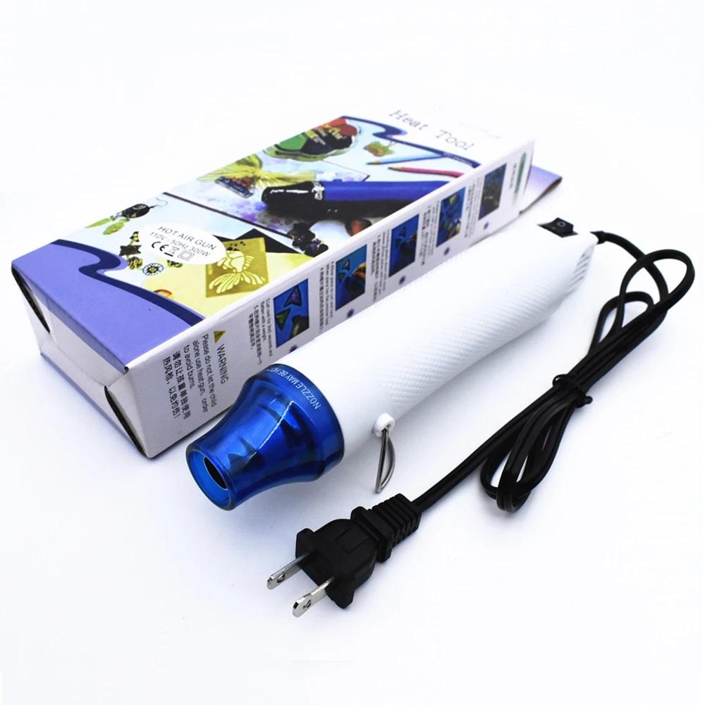 Home Heat Gun Electric Power Hot Air 300W 220V 110V EU US Plug Multi Purpose Soft Ceramic Seat DIY Tool for Heat Shrink Tube