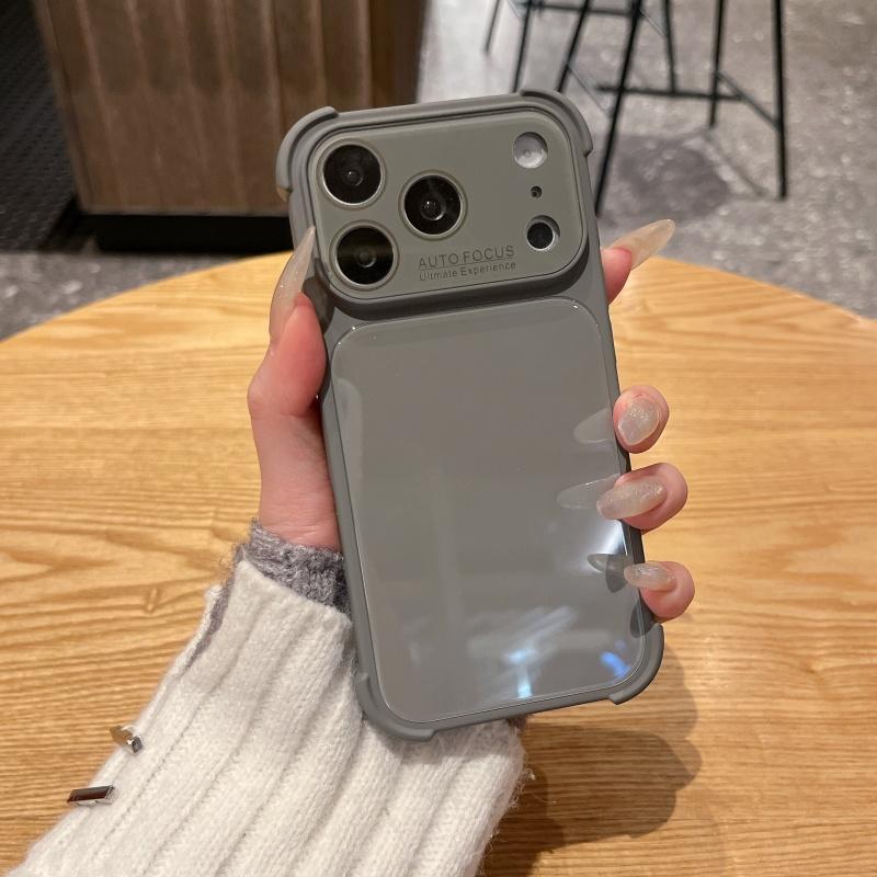 Crystal Candy Acrylic Shockproof Case For iPhone 17 Air 16 15 14 13 Pro Max Corners Protective Hard Glass Phone Cover