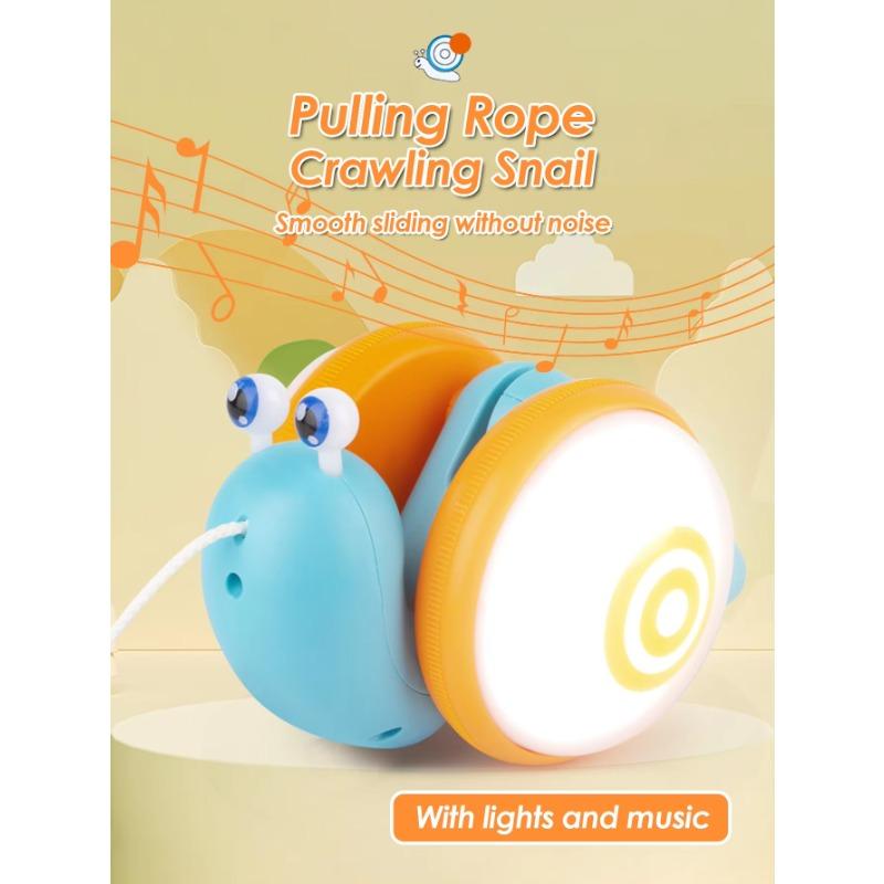 

Игрушка-улитка для детей, тащащая игрушки Детские игрушки Игрушка-улитка для раннего развития Игрушка-улитка для обучения ходункам Игрушка-улитка для пресса разноцветный