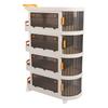 Rolling Utility Cart Multi Tier Large Capacity Easy to Install Multifunction Rolling Storage Organizer with Handle for