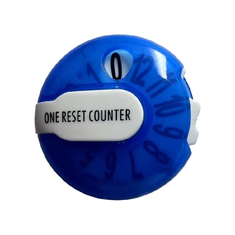 

Golf Score Counter Gloves Caps Clip Small Golf Scoring Strokes Device With Touches Reset Clip for Accurate Results синій