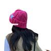 Ding Walk Candy Colored Twist Wool Hat for Women Trendy Autumn and Winter Retro Versatile Warm Ear Protection Cold Hat