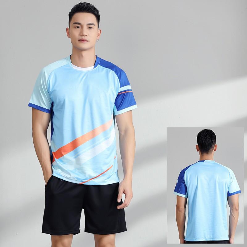 Quick Dry Badminton Set Men Women Breathable Sportswear Tennis Pickleball Volleyball Training Competition Team Uniform
