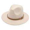 Europe And The United States New Top Hat British Party Jazz Hat Fedora Foreign Trade Woolen Felt Hat Big Brim Trendy Hat