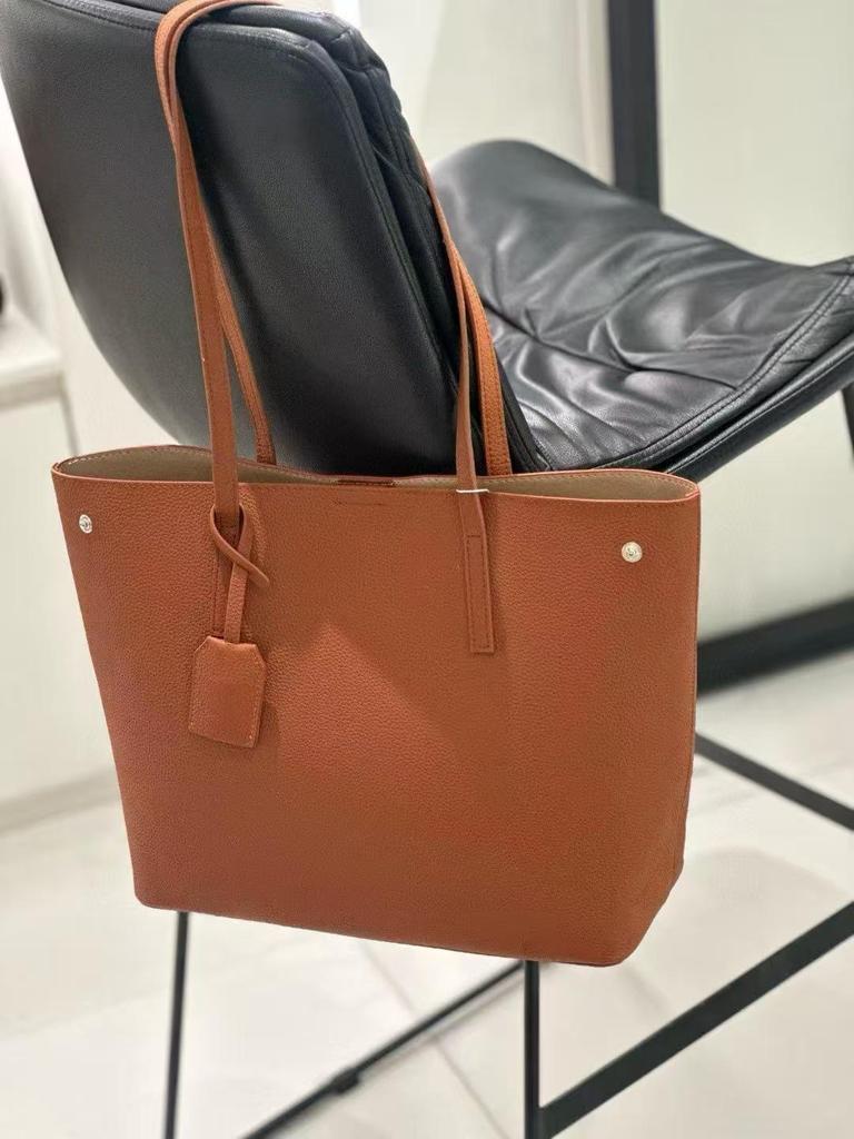 2025 High-End Genuine Leather Commuter Tote - Large Capacity Single Shoulder Women's Bag