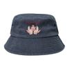 Men  Washed Denim Bucket Hat Jul Gold And Platinum Spring Headwear Foldable Outdoor Fishing Hat  Irish Country Hat Birthday Gift