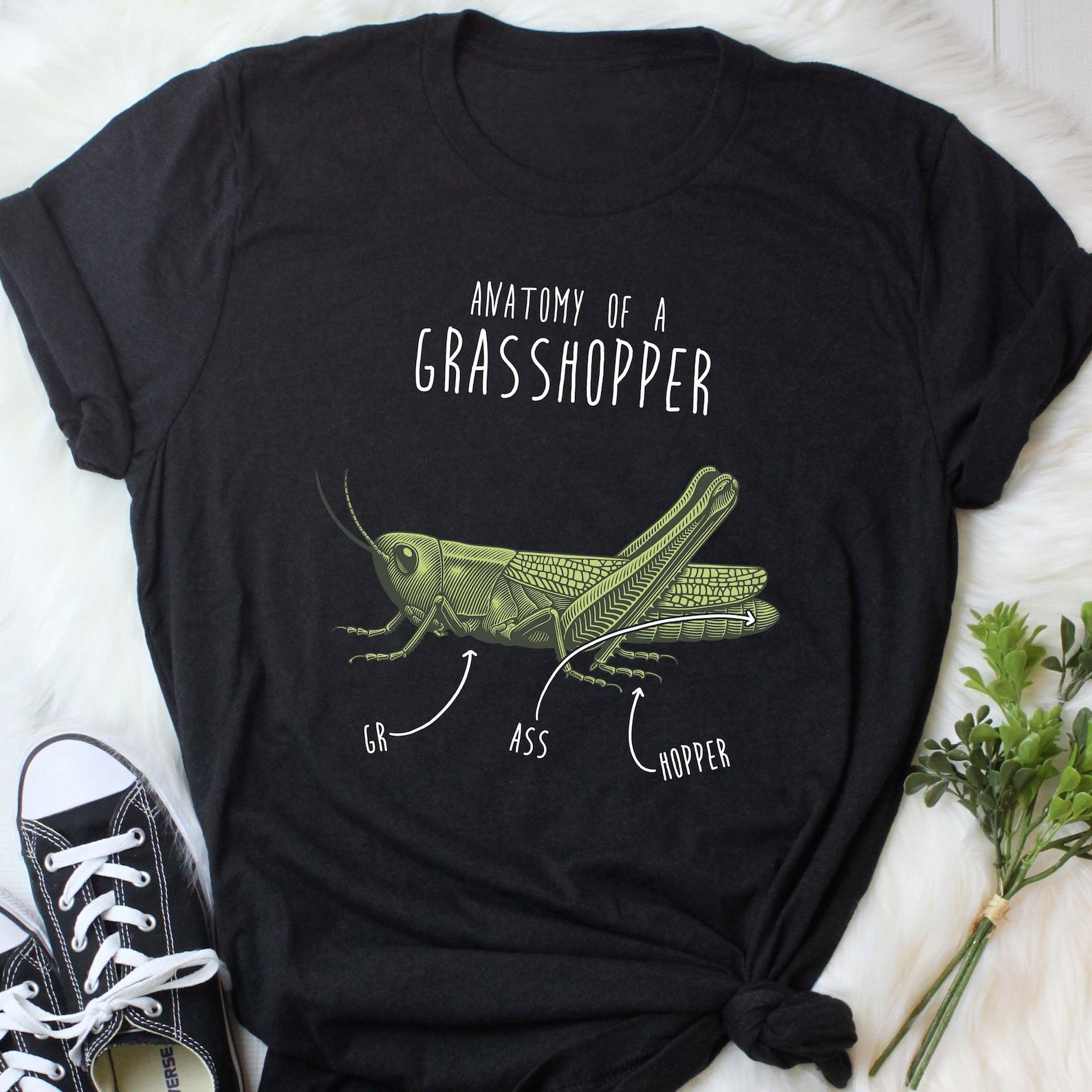 Grasshopper Shirt, , , Funny Grasshopper Lover Gift, Cute Entomology T-shirt, Cricket Tshirt, Entomologist Tee, Insect Lover 140