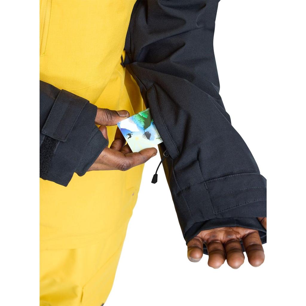 Burton Lodgepole Snowboard Size Men's Jacket, 2L, 2024-2025 Model, L, Trublack/Goldrod