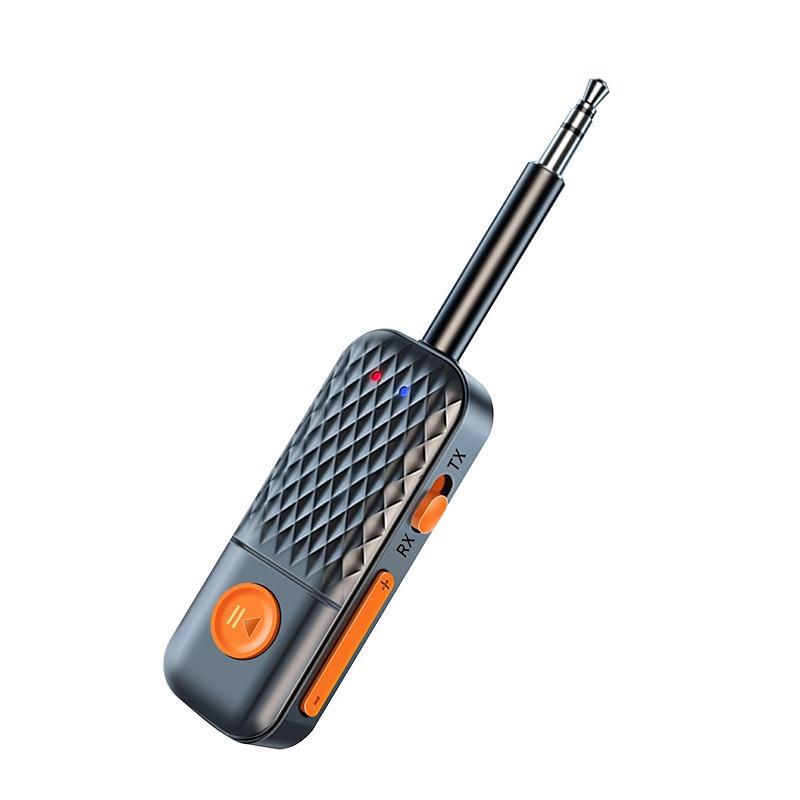 2 In 1 Wireless Bluetooth 5.4 Audio Adapter 3.5MM AUX Transmitter Receiver Hifi Stereo Music With Mic For Car Music Audio Airplane TV PC Headphone