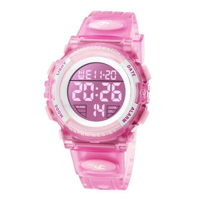 Montre Numérique pour Enfants Filles Garçons Montre de Sport Étanche 50 Mètres Affichage LED Alarme Chronomètre Date Jour Extérieur Rentrée Scolaire Anniversaire
