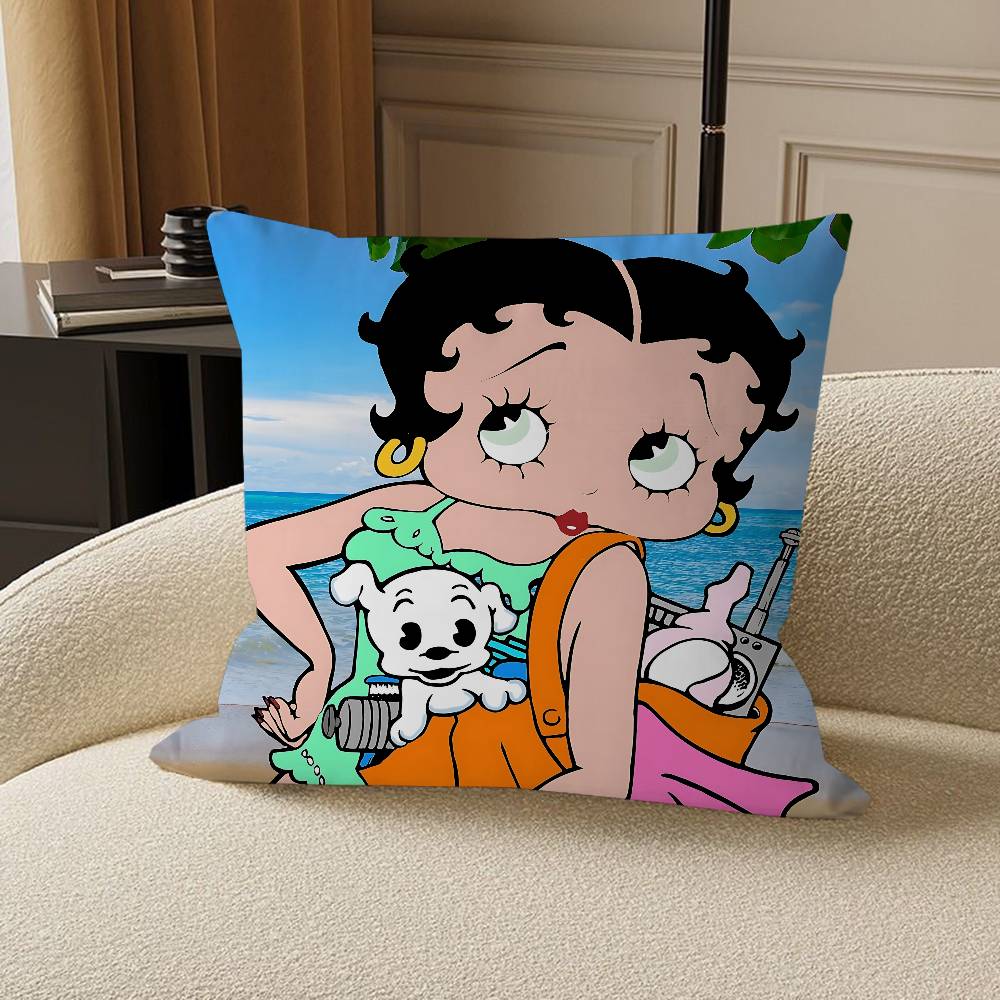 Cute B-Betty Boop Personalized Pillow Dust Cover Bedroom Kids Party Decoration Pillowcase Birthday Children Gift