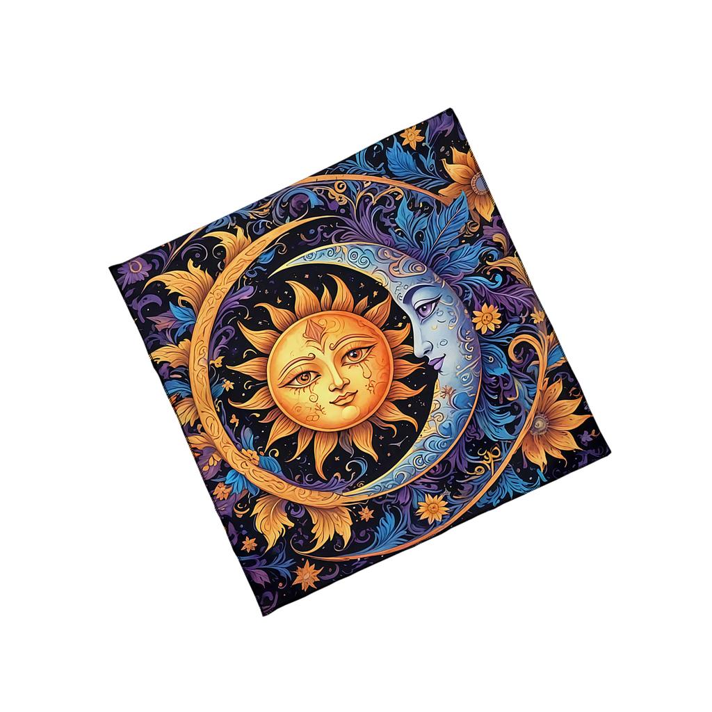 Sun Moon Pattern Astrology Tablecloth Tarots Divinations Tablecloth Altars Cloth Divinations Board Game Accessory