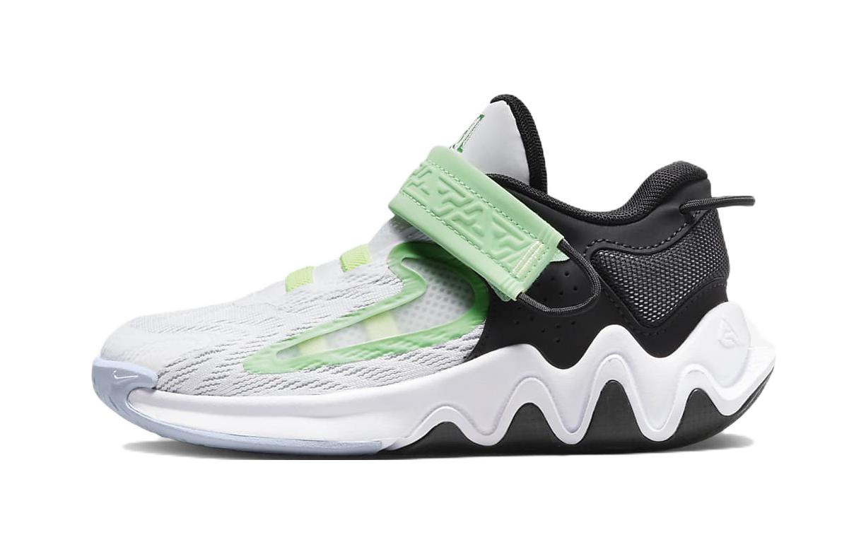 

Nike Giannis Immortality 2 Slip Resistant Cushioning Breathable Low top Children s Basketball Shoes Black White Green DQ1942-101 35