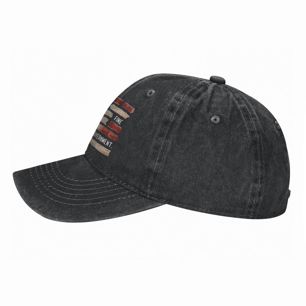 Washed Baseball Cap Everything Is Fine Trust Your GovernUnisext Spring Trucker Hat For UnisexTeens Rock Sun Baseball Caps