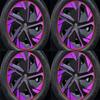 For MG MULAN MG4 EV   4PCS/SET Hub Wheel Sticker 17-18-Inch Automobile Full Cover Car Accessories