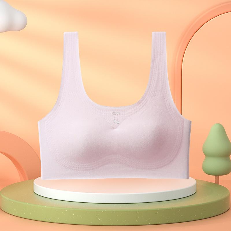 Children's development period, primary school students seamless vest, junior high school students, adolescence, less bra summer