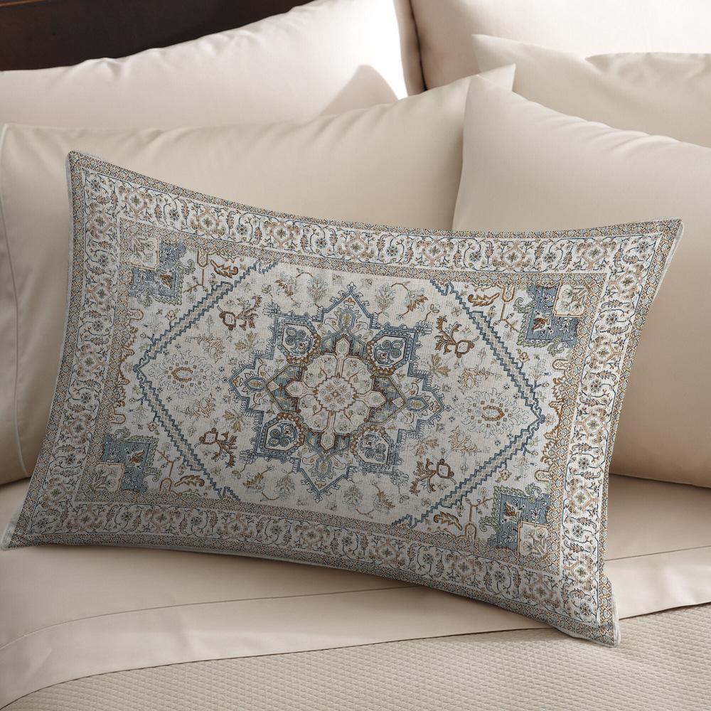VIKAMA Retro Persian Ethnic Style Pillowcase, Rectangular Bedroom Headrest Pillowcase For The Sofa In The Homestay Hotel