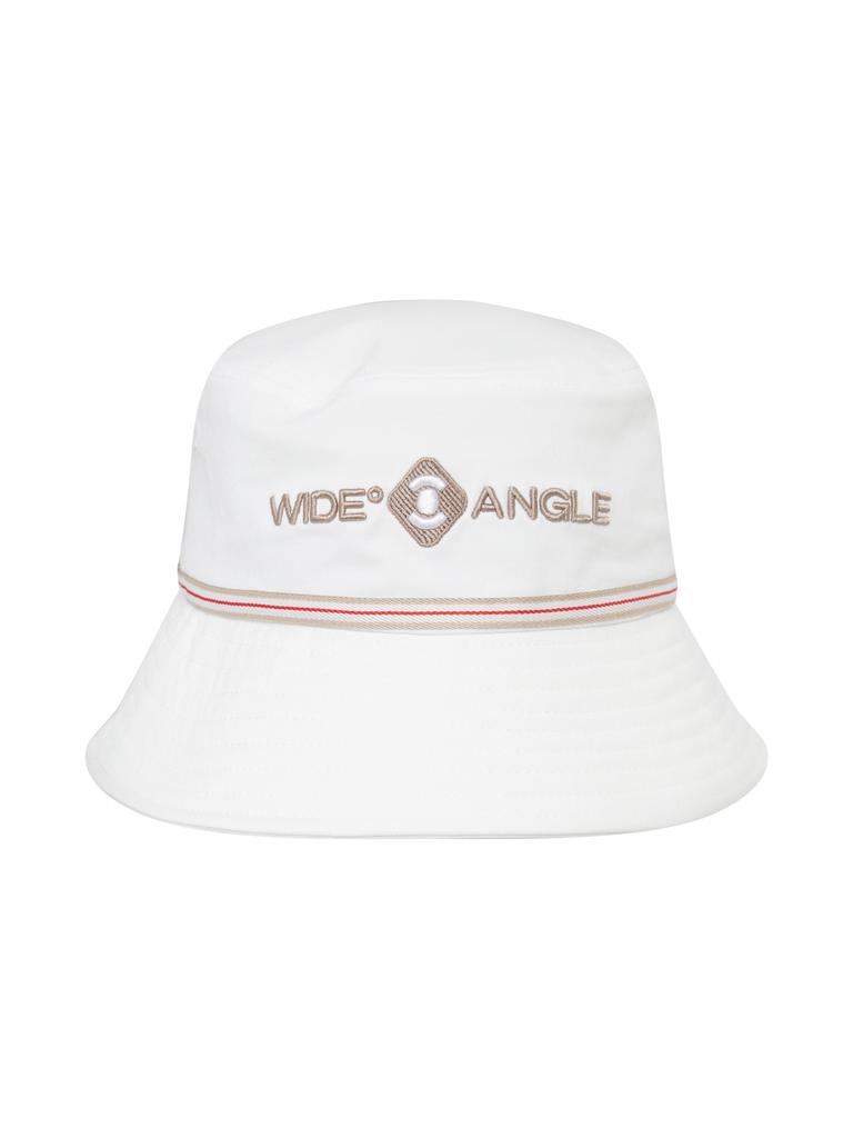 WIDEANGLE Co Color Block Tape Point Hat_White