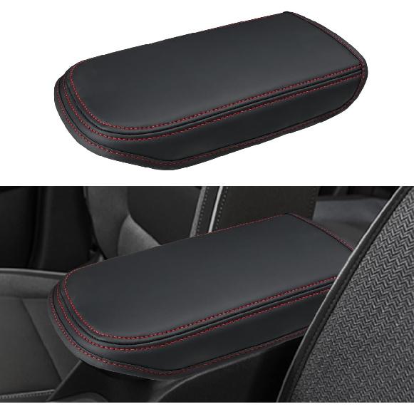 INTGET Center Console Cover for 2024 2025 Chevy Trax Leather Armrest Cover Middle Arm Rest Cover Central Console Lid Protector for 2024 2025