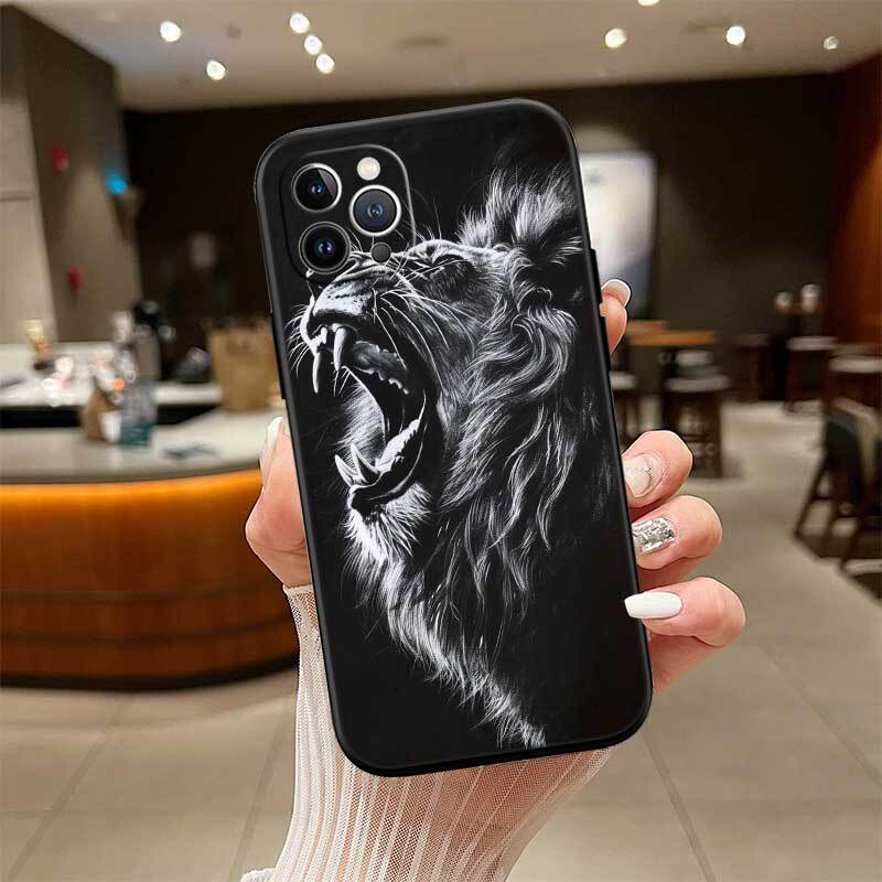 Animal lion Case for Samsung M55 M35 M15 A02 A05S A05 A06 A15 A12 A13 A10 A16 A20 A22 A24 A25 A30 A31 A32 A33 A35 A42 A50