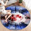 Dragon Ball Z Round Area Rug Carpet Rug For Living Room Bedroom Sofa Playroom Decor Nonslip Floor Mat