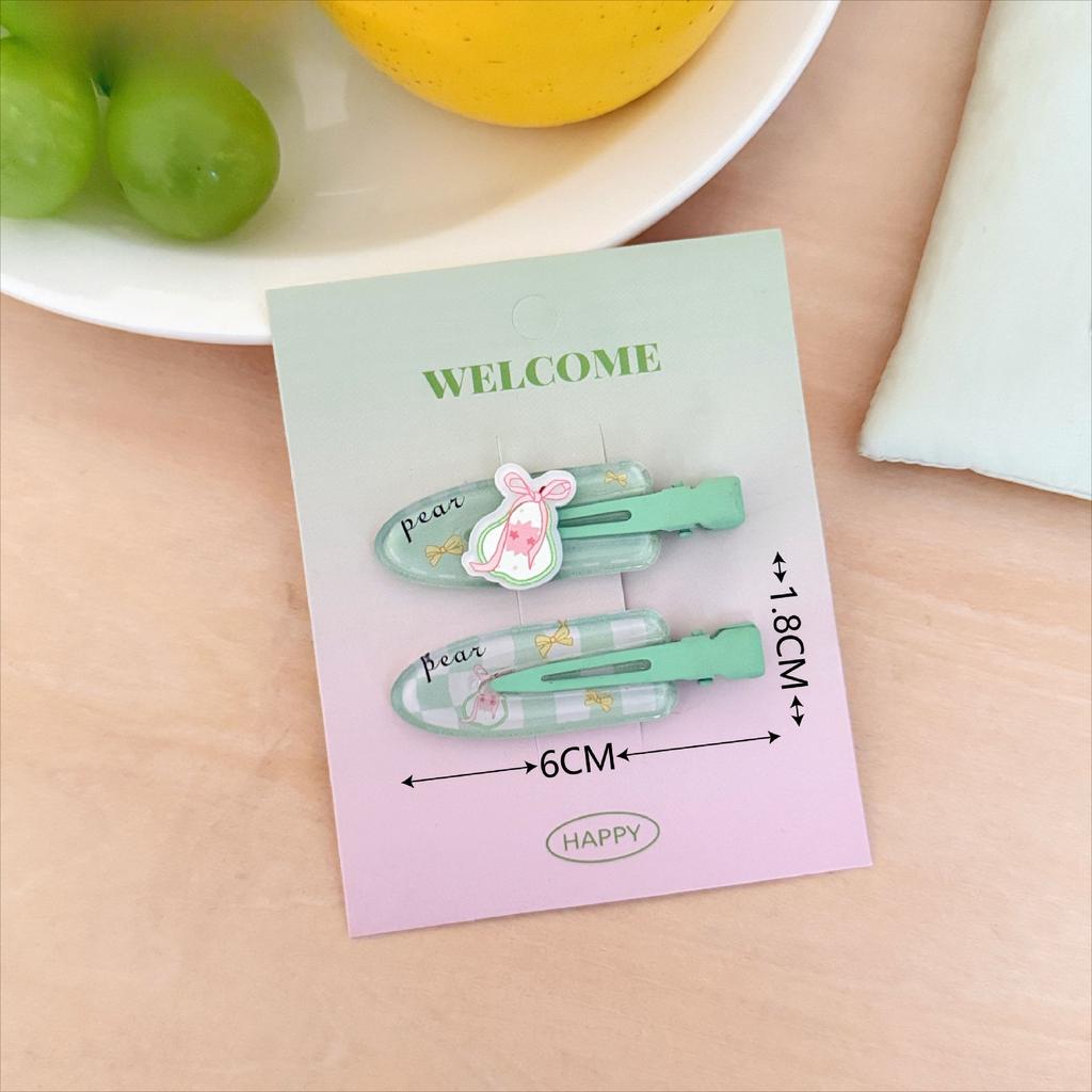 2 Pcs/set Cute Puppy Hair Side Clips Sweet Adorable Seameless Bangs Clip Trendy Duckbill Clips Hair Accessories