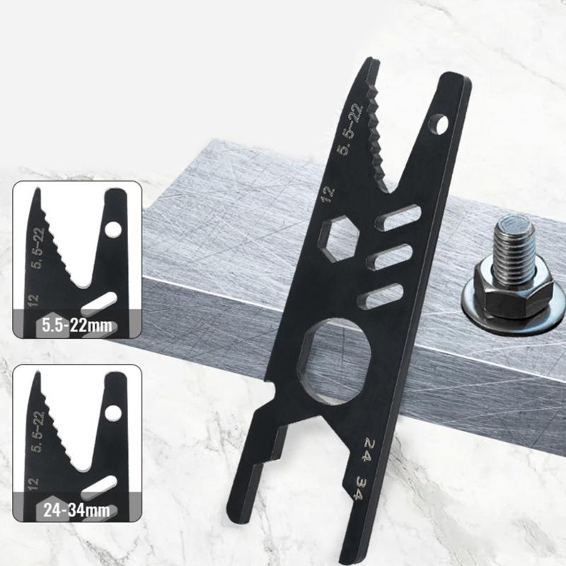 Black High Strength Steel Wrench Spanner with Ergonomic Grip for Efficient Tube and Nut Assembly