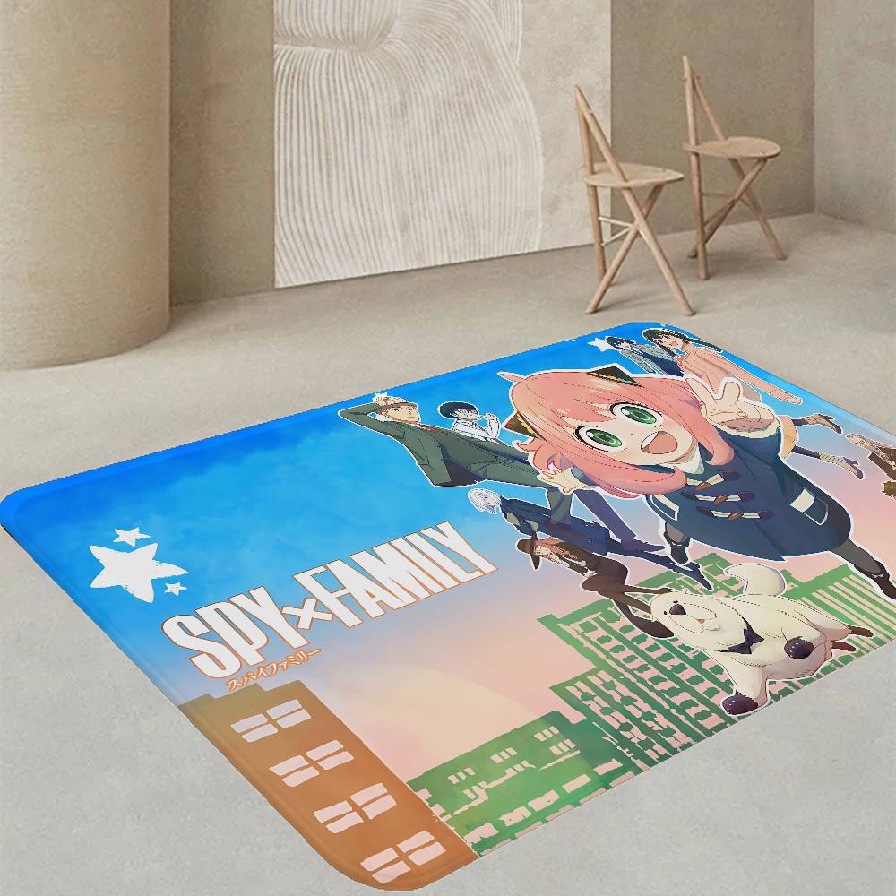 Comedy Anime Spy X Family Kitchen Mat Kids Room Bedroom Decoration Balcony Anti-Slip Doormat Living Room Alfombra