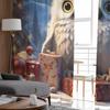 Christmas Gift Christmas Tree Owl Curtains For Living Room Bedroom Home Decoration Window Voile Tulle Curtain Drapes