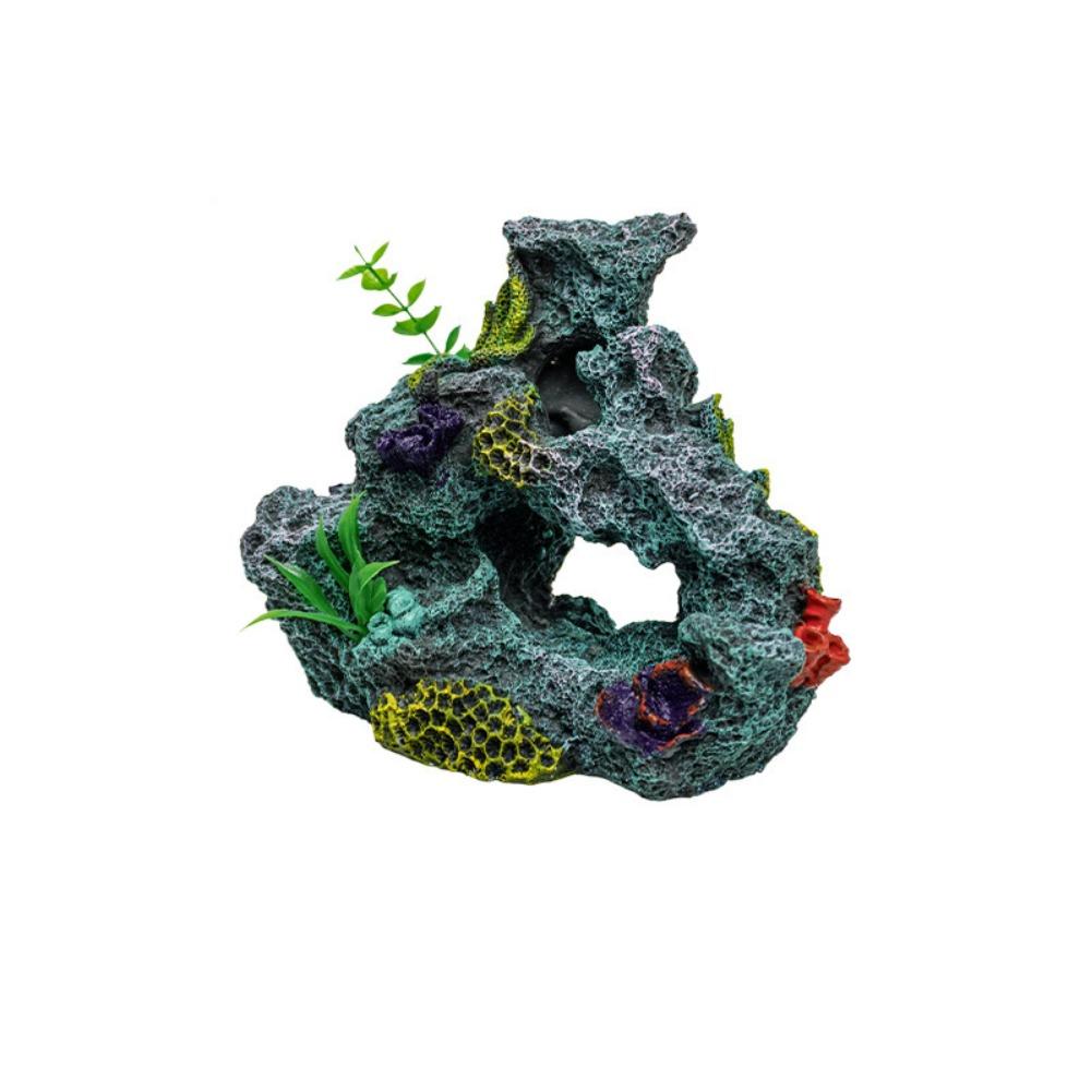 

Ручная работа Аквариумные украшения Коралловый риф Красочные рыбки Укрытие Рыба Камень Дом Реквизит Style 3