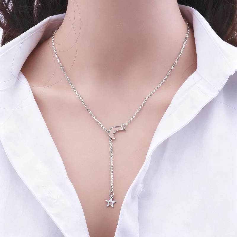 New Minimalist Pendant Women's Necklaces Cross Leaf Silver Color Knot Design Female Neck Jewelry Infinity Multilayers Collares