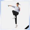 Li Ning Fitness Series Logo Stitch Knitted Sports Pants Women Pants AKYV114-2