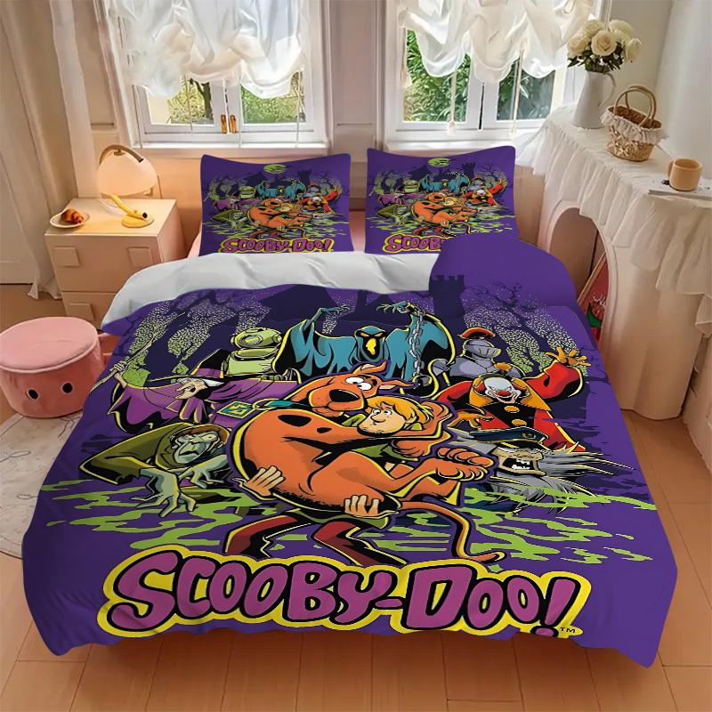 

3pcs Scooby-Doo Bedding Set: Perfect for Bedroom or Guest Room. Soft and Comfortable with No Core Included yy251031009 250x220cm