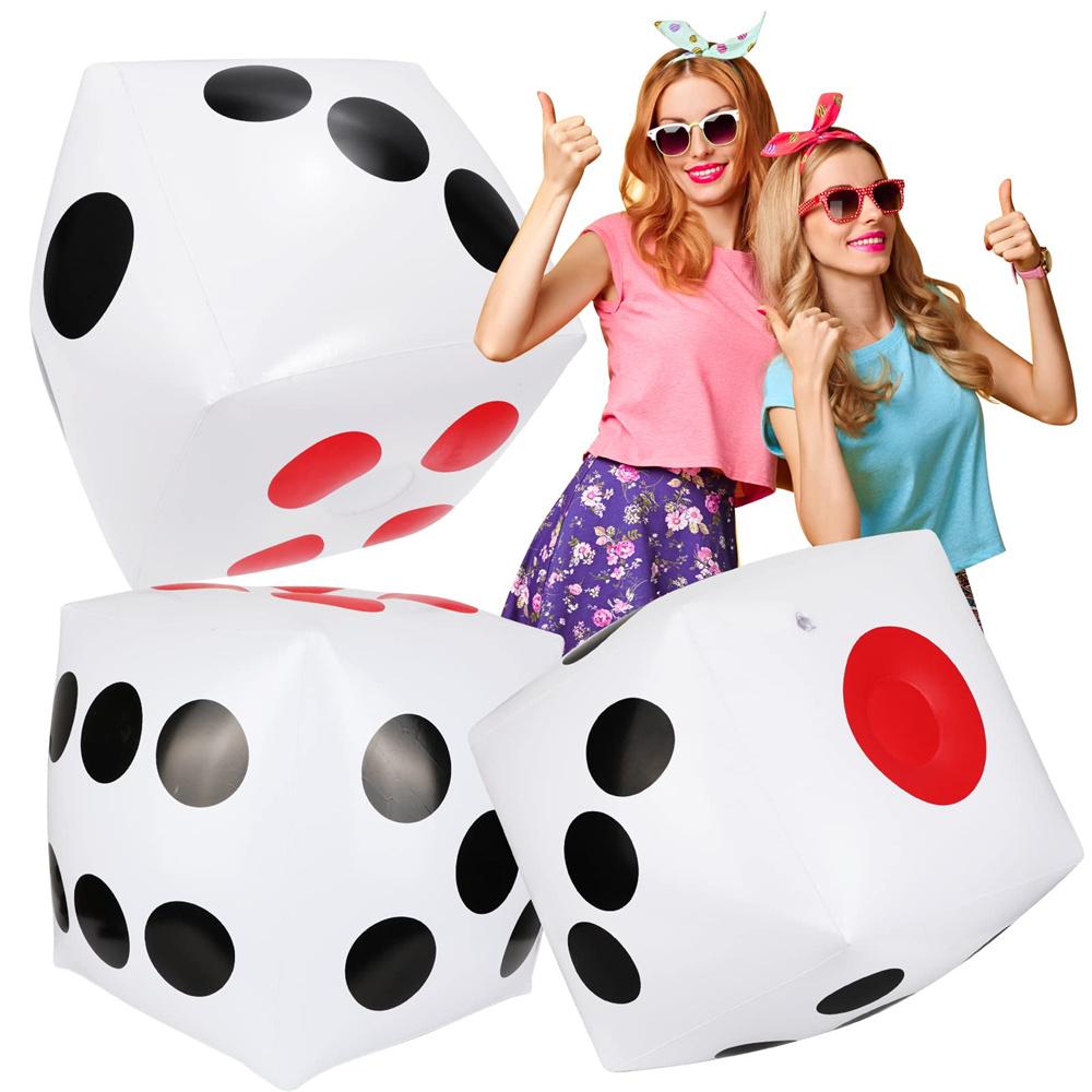Funny Outdoor Inflatable Dice Pool Halloween Party Games Entertainment Dot Diagonal Giant Child Adults Game Play Cube Toy