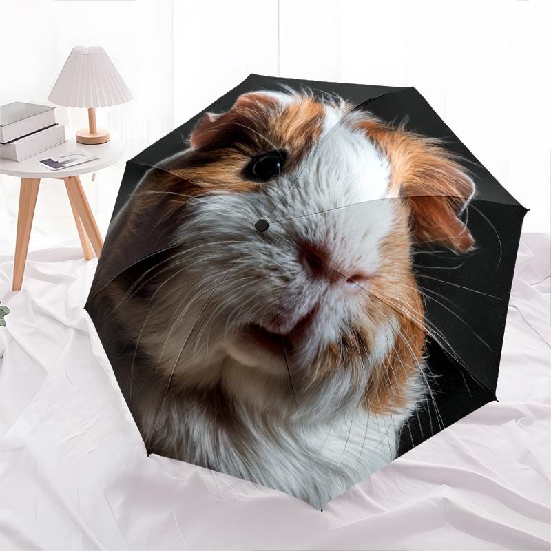 

Black and White Animal pattern, automatic folding umbrella, portable and foldable design, 8 ribs, a Christmas or birthday gift. різнокольоровий