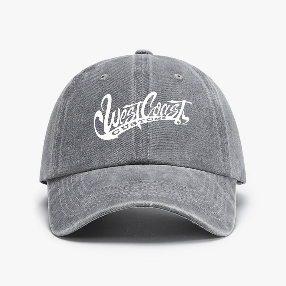 

west coast customs Badge baseball cap fashioln Outdoor casual Washed soft top Distressed Denim caps unisex Adjustable hat Adjustable