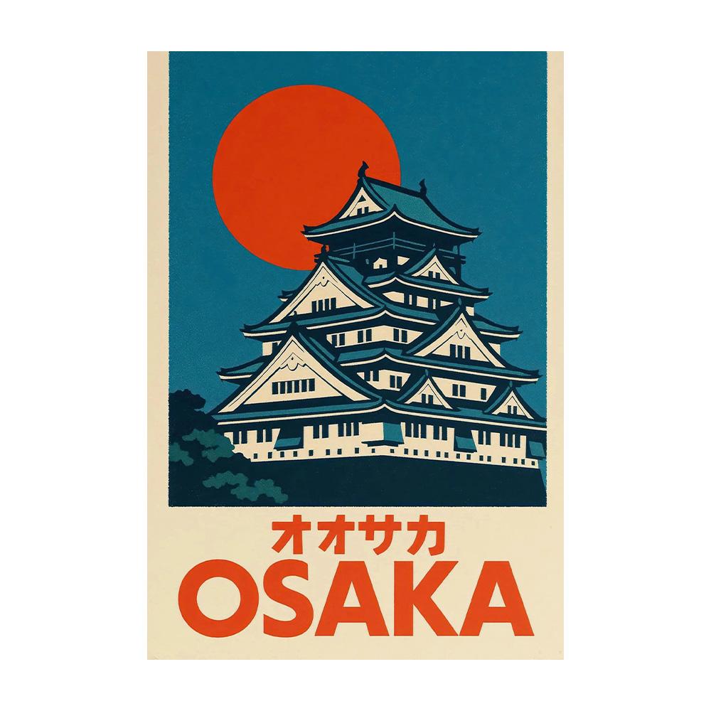 Vintage Japan Traveling Art Osaka Tokyo Fuji Blossom Yoshino Japanese Zen Poster Canvas Painting Wall Pictures Home Room Decor