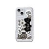 Graffiti dog sticker airbag for iphone17promax mobile phone case new apple 14/16 transparent 15