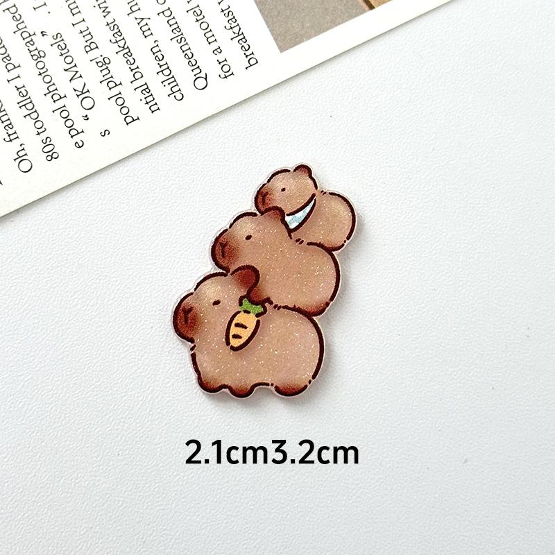 Kawaii Capybara Magnetic Refrigerator Sticker Cute Refrigerator Decoration Sticker Creativity Family Decoration Artware Gifts