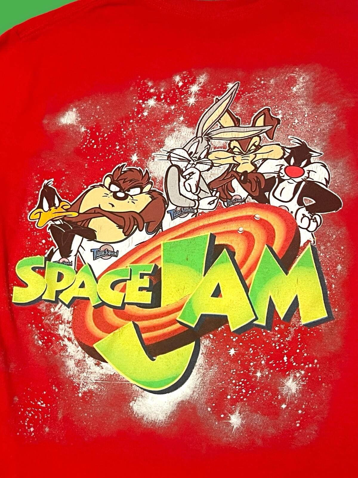 Space Jam T-Shirt Small Bugs Bunny Daffy Duck Tasmanian Devil Sylvester Wile E. S