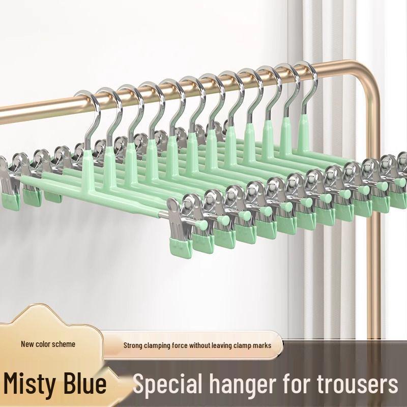 Non-Slip Pant & Skirt Clips: Strong Metal Hangers for Drying and Organizing Clothes
