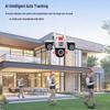 Tri-lens Wireless Night Vision Panoramic Outdoor HD Surveillance Camera