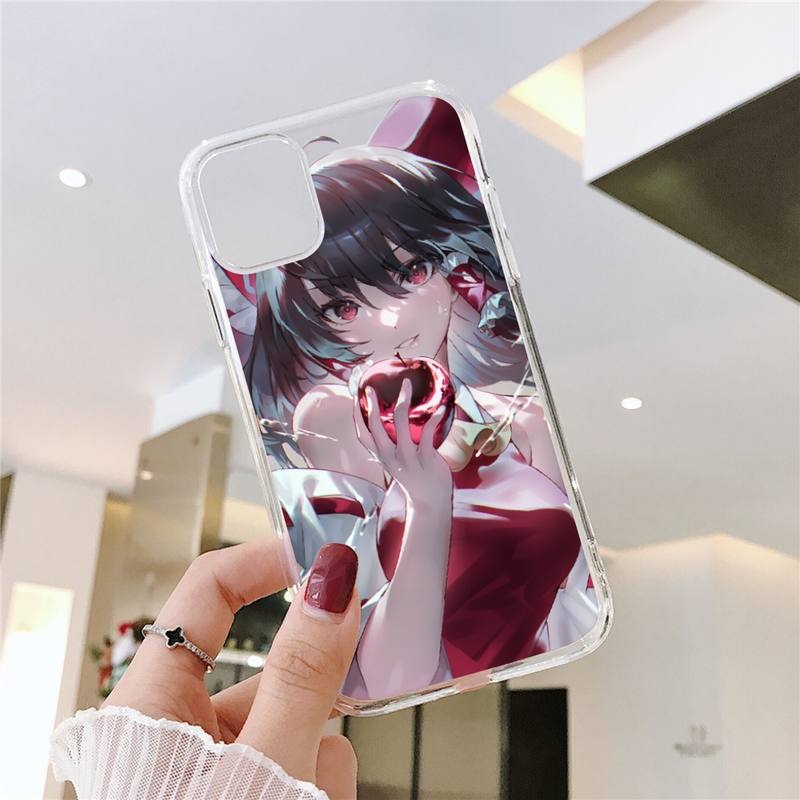 

Чехол для телефона Touhou Project Hakurei Reimu для iPhone 11 12 Mini 13 14 Pro XS Max X 8 7 6s Plus 5 SE XR с прозрачным корпусом iPhone13mini