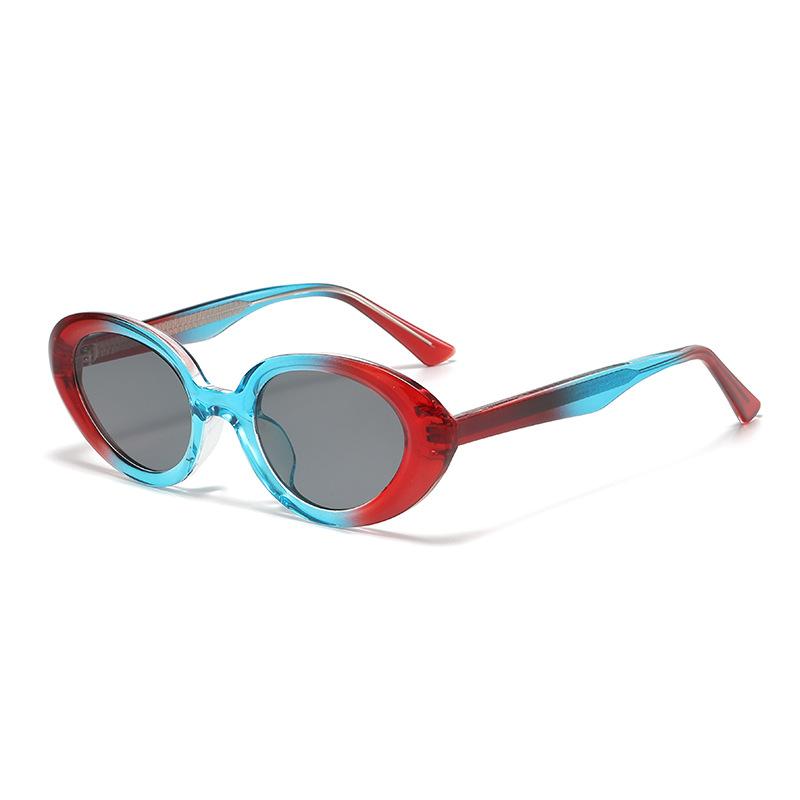 35019 Oval Ferrule Legs Tr Sunglasses, Personalized Hip-Hop Glasses, Wind Street Shot Trendy Sunglasses
