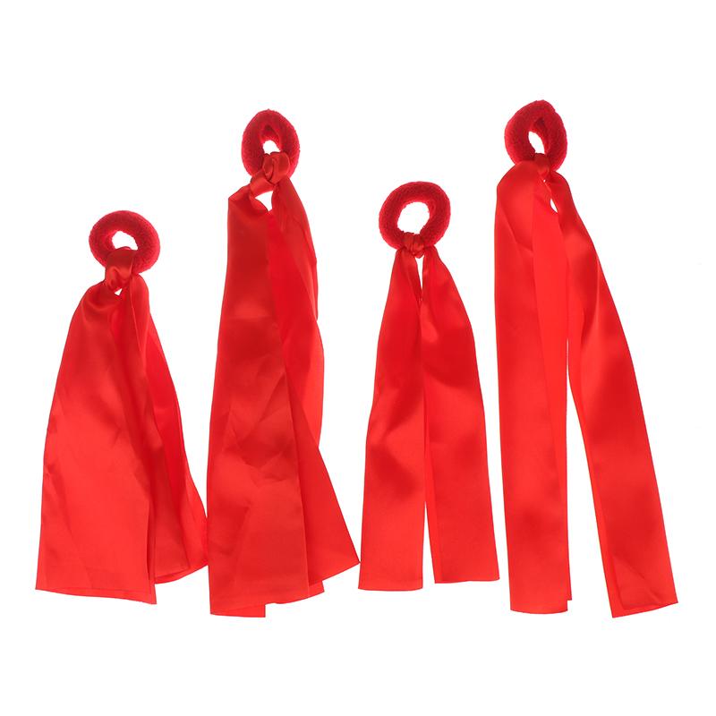 Kinder Rotes Handgelenksband Mannschaftssportarten Pompom Cheerleading Großes Spiel Pom Club Tanzrequisiten Elastisches Armband mit Elastischer Schnur